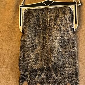 Whiting & Davis Metallic Mesh Wristlet